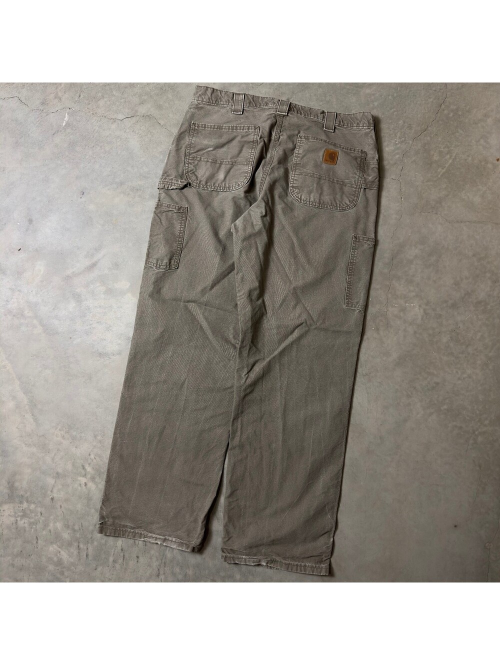 Vintage Carhartt B151 LBR Canvas Carpenter Pants Mens 36x32